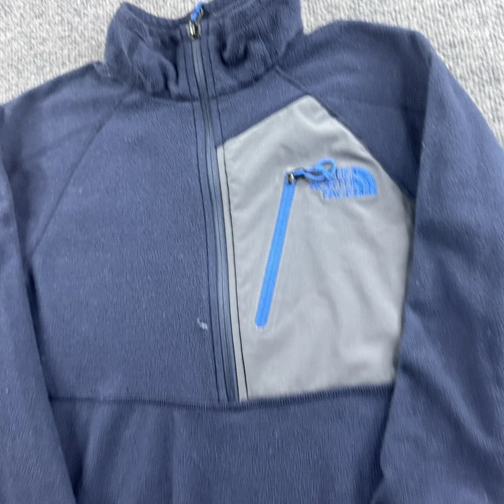 The North Face Jacket Men S? Blue Tech 100 Flashdry 1/2 Zip Fleece Lightweight